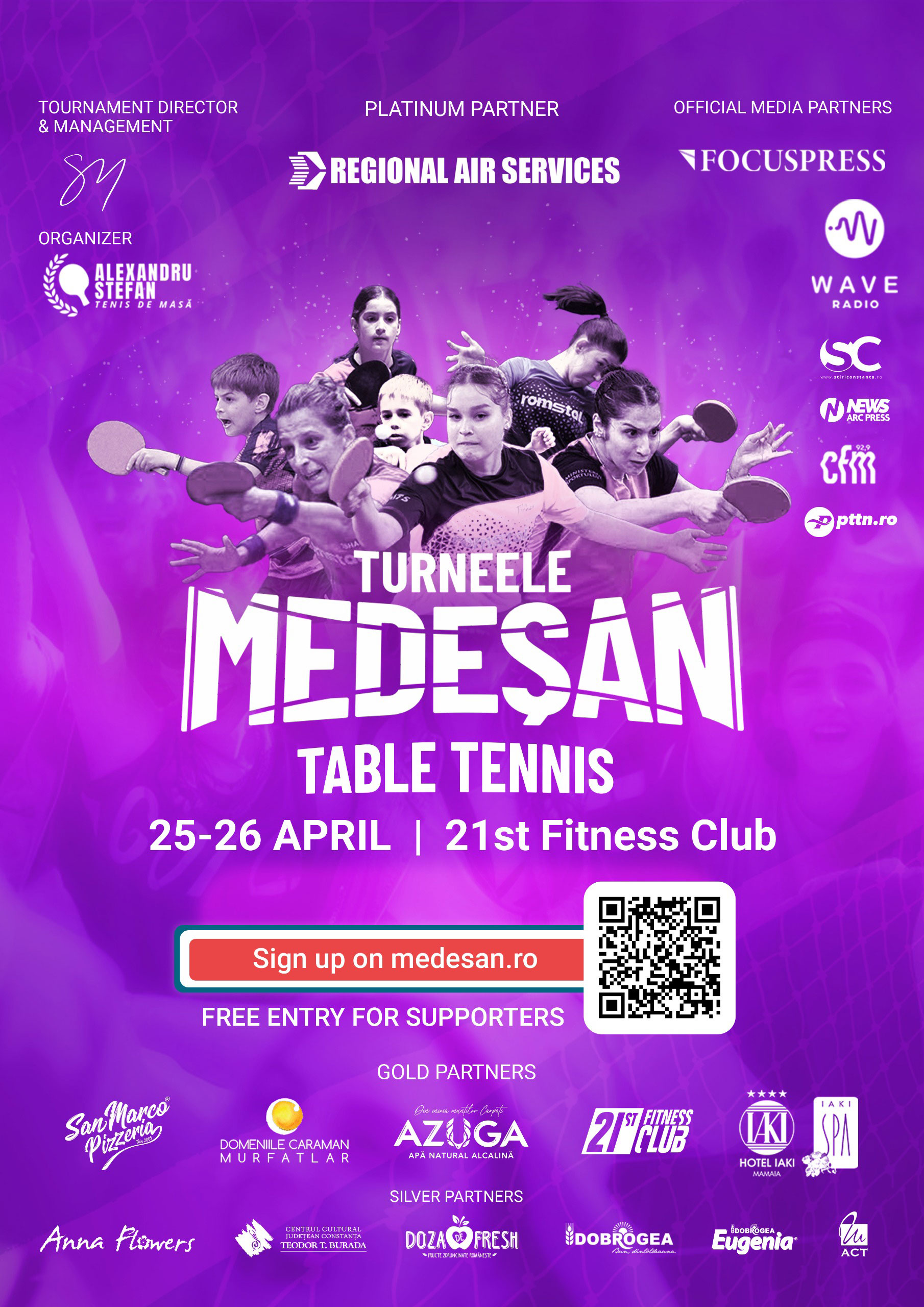 Turneu tenis de masă aprilie 2026